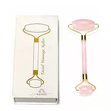 Roller Masajeador Facial Corporal Rodillo Cuarzo Rosa