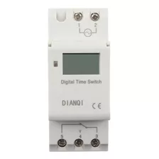 Timer Temporizador Digital Trilho Din 110v 16a Bateria
