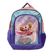 Mochila Infantil Paw Patrol Licencia Oficial 40x30cm Loi Color Violeta