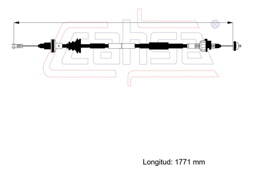 Cable Embrague Para Suzuki Carry Furgon 1.3l 2002 Foto 2