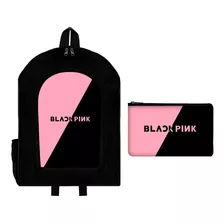 Combo Mochila + Cartuchera Kpop Black Pink In Your Area