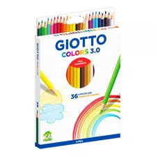 Lápis De Cor Giotto Colors 3.0 Ponta 36 Cores 