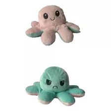 Pulpo Reversible Peluche Regalo Navidad Cumpleaños