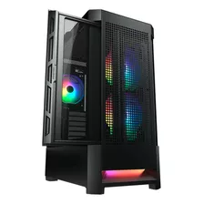 Gabinete Gamer Cougar Air Face Rgb, Vidro, 3 Ventiladores, Negro