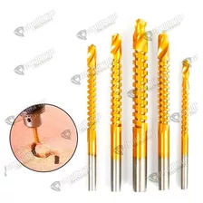 Brocas En Espiral Corte Lateral Helicoidales X6 Unidades