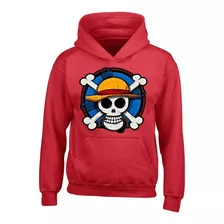 Buzo One Piece Calavera Logo Buso Capota Deportivo