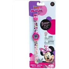 Reloj Pulsera Digital Personajes Intek Color De La Malla Minnie Mouse