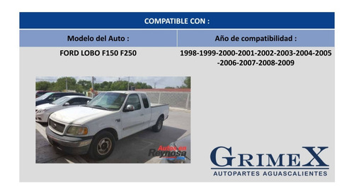 Espejo Ford Lobo F150 1997-99-2000-2001-2003 Electrico Cromo Foto 3