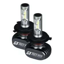 Par Lampadas Ultra Led H4 Tiger Auto 6000k Para Farol Carro