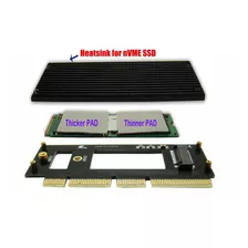 Sintech Nvme Pcie, M.2 (ngff) M Key Ssd A Pci-e X4 X16 Tarjeta Adaptadora Con Disipador Termico, Compatible Para Samsung