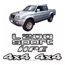 Kit Adesivo 3d Resinado Mitsubishi L200 Sport Hpe 