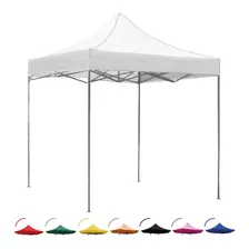 Carpa Toldo 3x3 Reforzado Plegable Impermeable Naranja