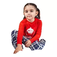 Pijama Conjunto Navideño 2 Piezas Para Niña Pantalón Y Blusa