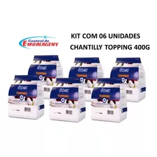 Topping Chantilly 400g Selecta Duas Rodas Kit C/ 06 Unidades