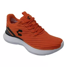 Tenis Deportivos Naranjas Zapatos Hombre Charly 1086729