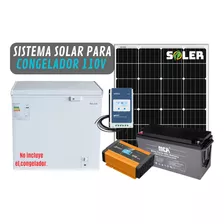 Sistema Solar Para Congelador 110v 100l A 150l Freezer Solar