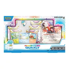 Cartas Pokémon Box Coleção Paldea Quaxly - Copag