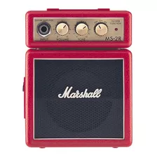 Amplificador Marshall Micro Amp Ms-2 Transistor Para Guitarra De 1w Color Rojo