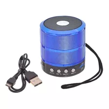 Mini Caixinha Som Portátil Bluetooth Mp3/ Fm/ Sd E Usb Azul