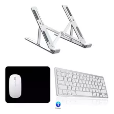 Teclado Mouse Bluetooth Sup Pad P/ Notebook Lenovo Ideapad Cor Do Mouse Branco Cor Do Teclado Branco