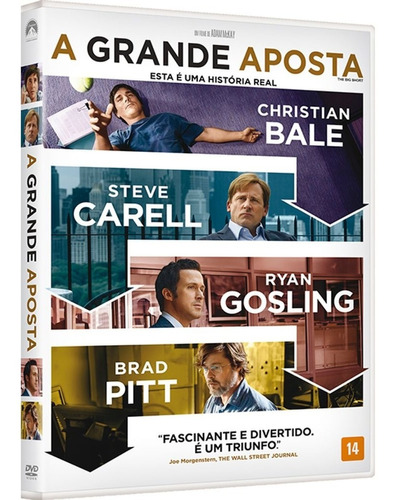 Dvd A Grande Aposta Christian Bale Steve Carell Lacrado