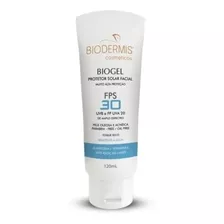 Protetor Solar Facial Biogel 30 Pele Oleosa Toque Seco 120g 