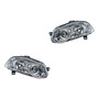 (2) Faros Delanteros Fondo Negro Tyc Albea Fiat 09-11