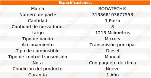 (1) Banda Acces Micro-v F-250 Sd V8 7.3l 99/03 Rodatech Foto 2