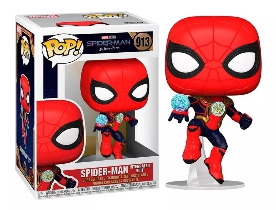 Figura De Acción Marvel Hombre Araña Integrated Suit Spider-man: No Way Home 56829 De Funko Pop!
