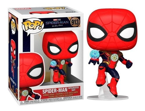 Figura De Acción Marvel Hombre Araña Integrated Suit Spider Man No Way Home 56829 De Funko Pop!