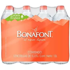 Agua Natural Bonafont 1lt - 12 Pzs 