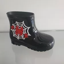 Bota Infantil Lu E Lua Homem Aranha Preto 45023 