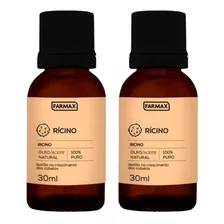 Kit 2x Óleos De Rícino 30 Ml Farmax - 100% Puro