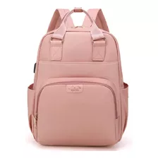 Mamá Mochila De Gran Capacidad Para El Cuidado Del Bebé Color Rosa