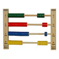 Ábaco De Madeira Escolar Infantil Fechado Para Matemática