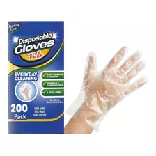 200 Guantes Desechables Transparentes Manipulacion Alimentos