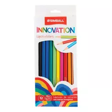 Lapices De Colores X12 Innovation Simball Escolar Trazo Multicolor