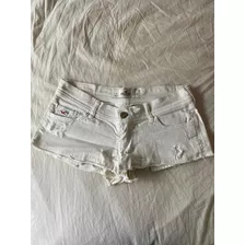 Short Blanco De Hollister