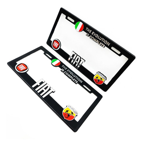  Portaplacas Premium  Fiat Abarth Juego 2 Piezas Foto 4