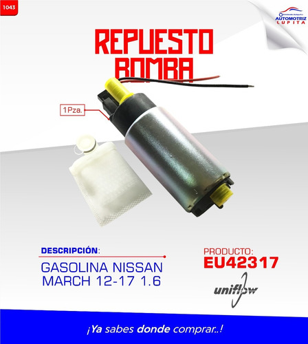 Repuesto Bomba Gasolina Nissan March Modelos 12-19 Motor 1.6 Foto 6