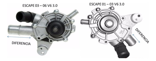 Codo Original Para Base Bomba De Agua Ford V6 2.5 Y 3.0 Lts Foto 2