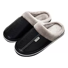 Zapatillas Casa Invierno Hombre Piel Sintética Impermeable