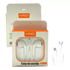 Fone De Ouvido P2 Estereo Com Microfone E Vol Kaidi Kd-727