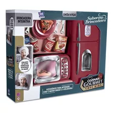 Cozinha Gourmet Chef Kids Geladeira Micro Ondas Brinquedo