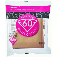 Filtro Natural Hario V60 02 - Pacote Com 100 Unidades