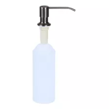 Dosador De Detergente Ou Sabão Suporte 500ml Inox Preto