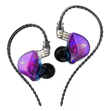 Fone De Ouvido Qkz Zxt S/ Mic Gamer Dj In Ear Pronta Cor Violeta