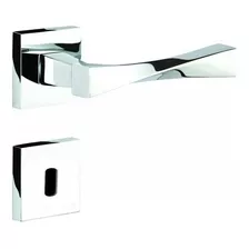 Fechadura Interna Soprano 55x70 Roseta Quadrada Inox Cromado