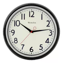 Reloj De Pared Westclox, Análogo, Clásico, Negro, 30.3 Cm