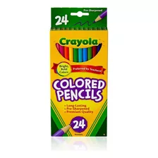 Lápices Dibujo Largos X 24 Colores Crayola 684024